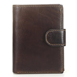 Baellerry Oil Wax Cowhide Genuine Leather Men