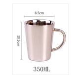 Stainless Steel Mugs Double Titanium Anti-hot Cup