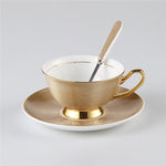 Luxury Gold Bone China Tea Cup