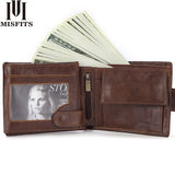 MISFITS Brand Genuine Leather Men Wallet