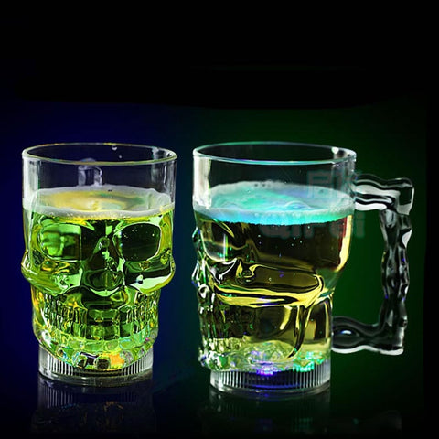 Led Skull Glass Cup
