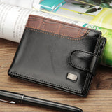 2019 New Patchwork Leather Men Wallets