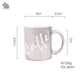 Entertime Electro-Plating Ceramic Coffee Cup