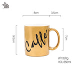 Entertime Electro-Plating Ceramic Coffee Cup