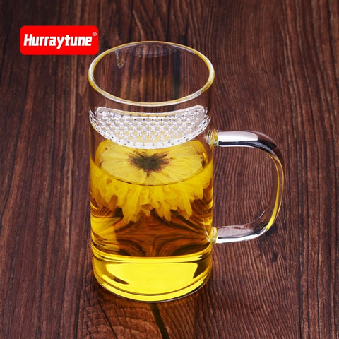 Pure Manual Blow System Flower Receptacle Tea Set Cup