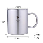 Stainless Steel Coffee Double Layer Anti-Scald Cup