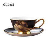 European Oil Painting Ceramic Coffee Cup