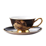 European Oil Painting Ceramic Coffee Cup